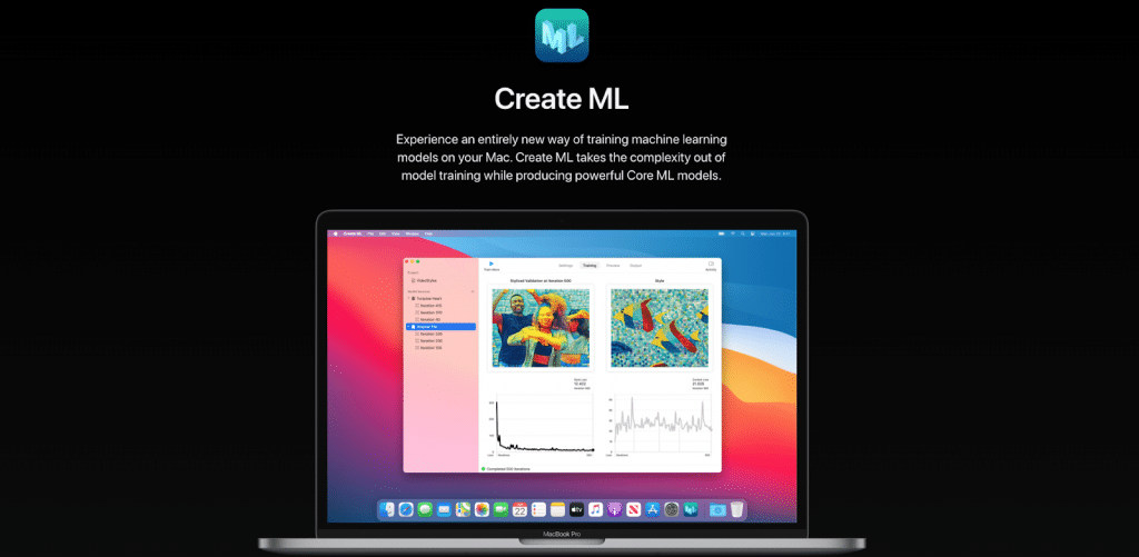 best ia Create ML software by Apple